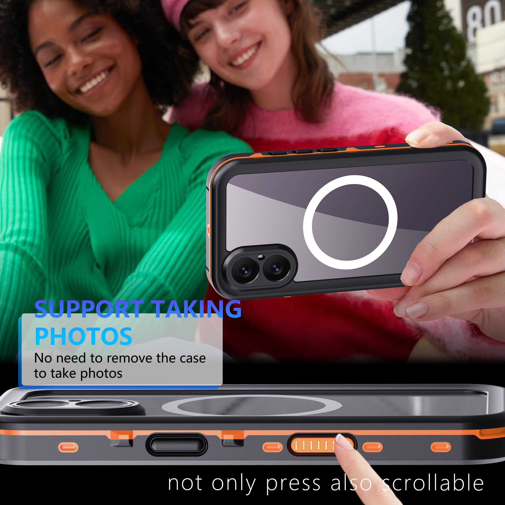 TPU+PC material snowproof, waterproof, dustproof, and shockproof phone case(iPhone 17/17 Plus/17 Pro/17 Pro Max)