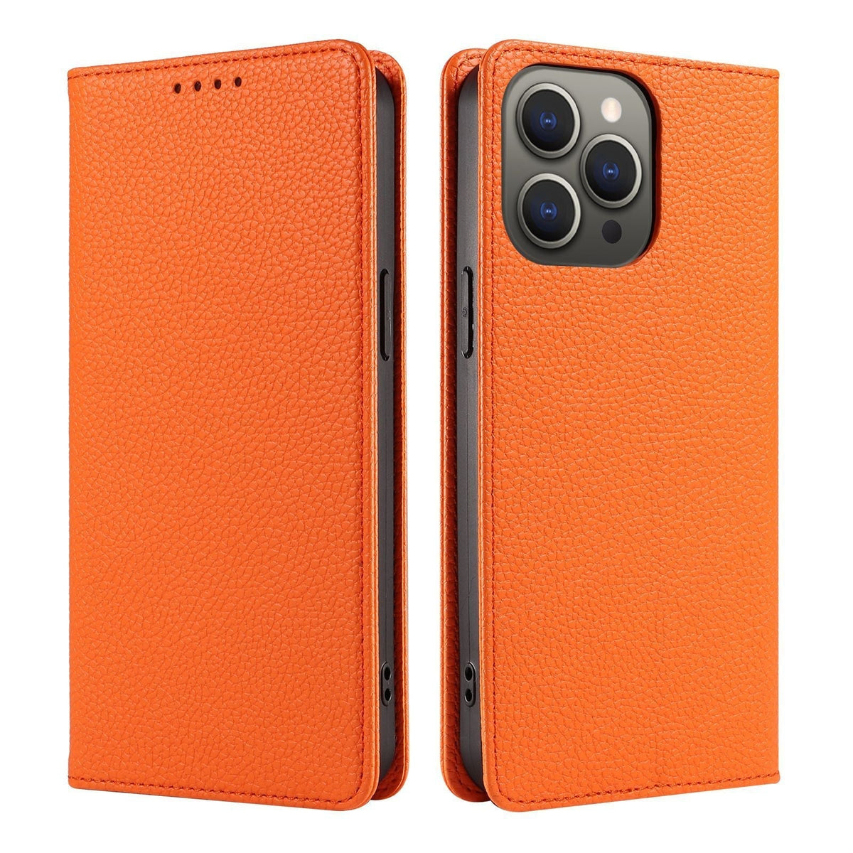 Leather Flip Iphone Wallet Case With Card Holder