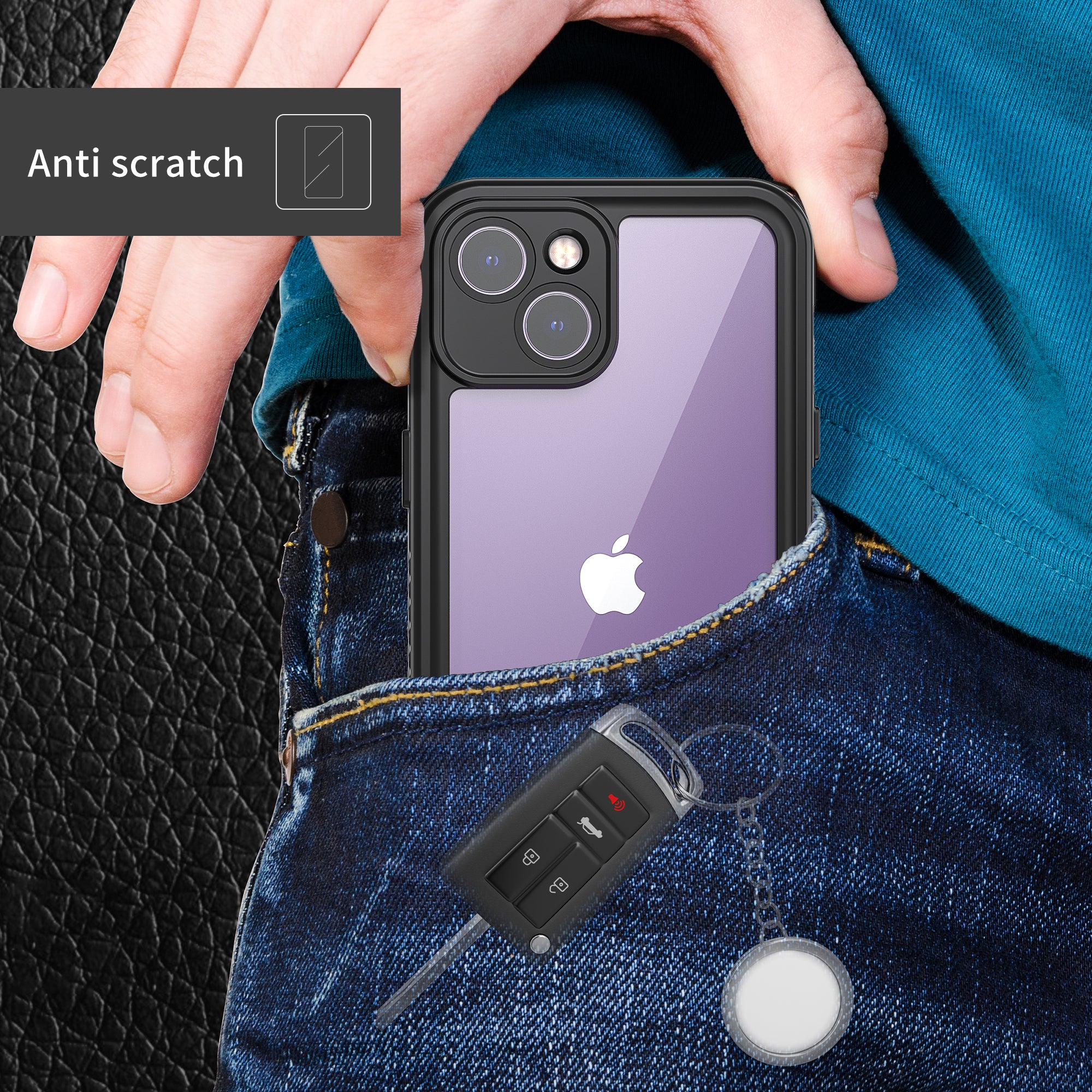 TPU+PET+PC material snowproof, waterproof, dustproof, and shockproof phone case(iPhone 14/14 Plus/14 Pro/14 Pro Max)