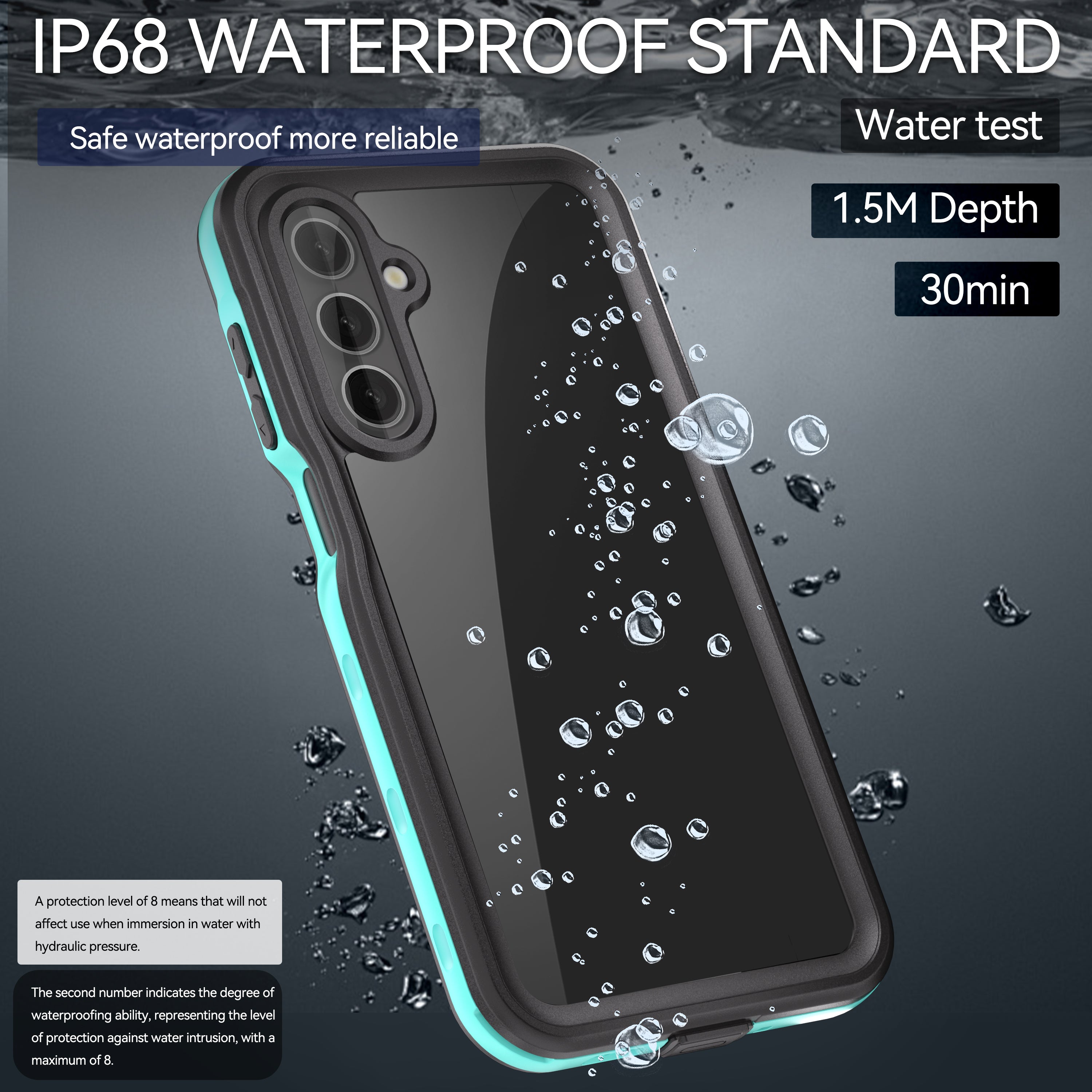 TPU+PET+PC material snowproof, waterproof, dustproof, and shockproof phone case(Samsung A16)
