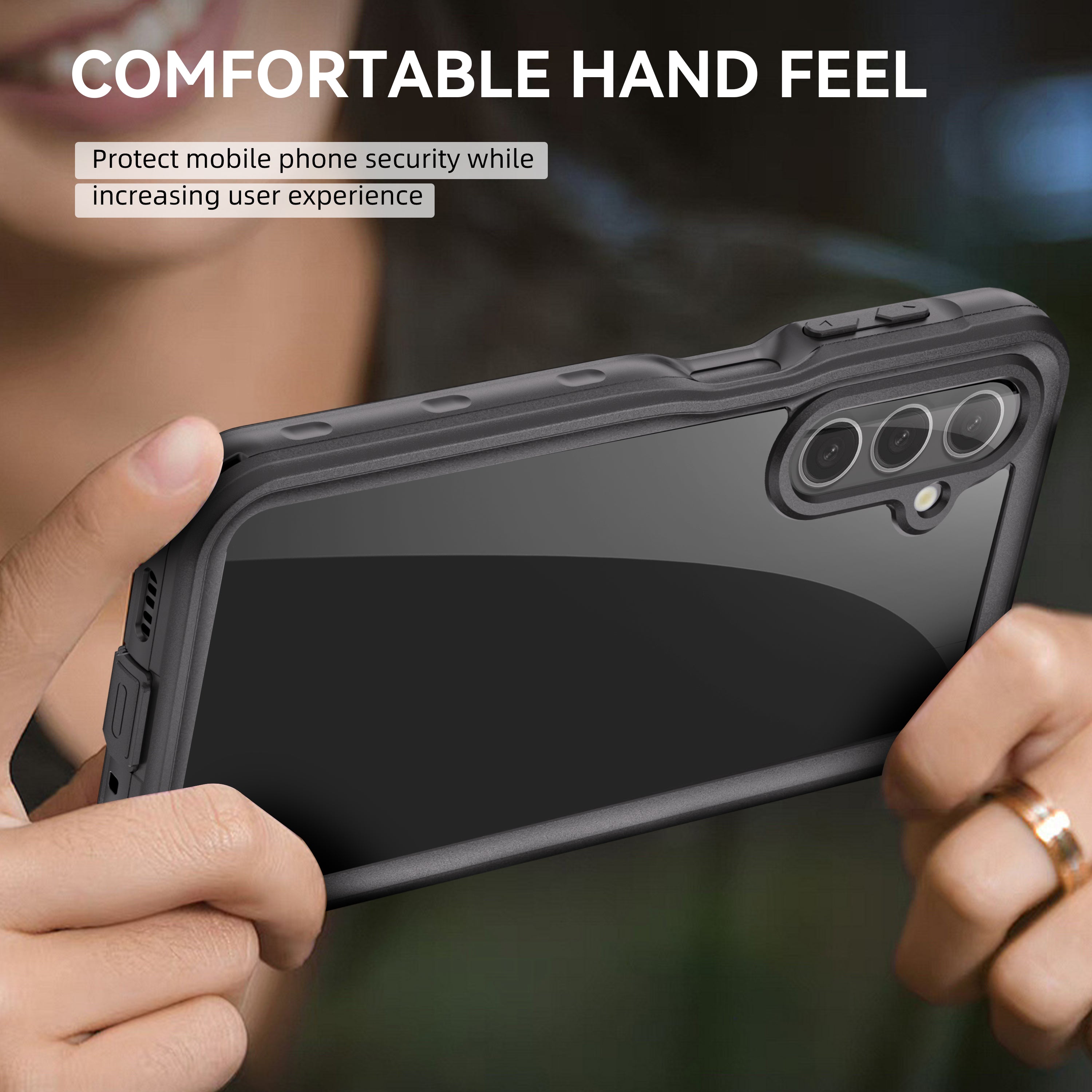 TPU+PET+PC material snowproof, waterproof, dustproof, and shockproof phone case(Samsung A16)