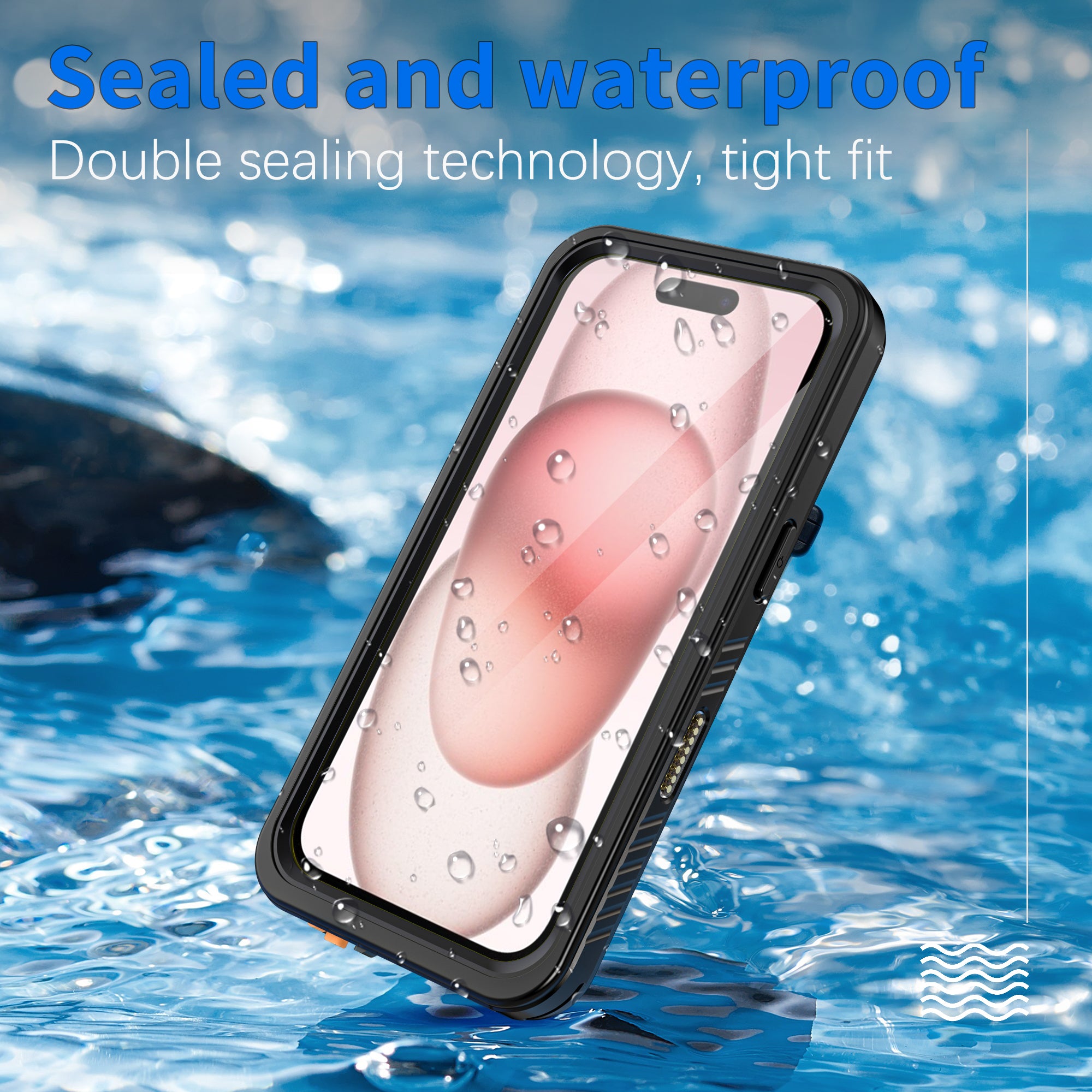 TPU+PET+PC material snowproof, waterproof, dustproof, and shockproof phone case(iPhone 16/16 Plus/16 Pro/16 Pro Max)