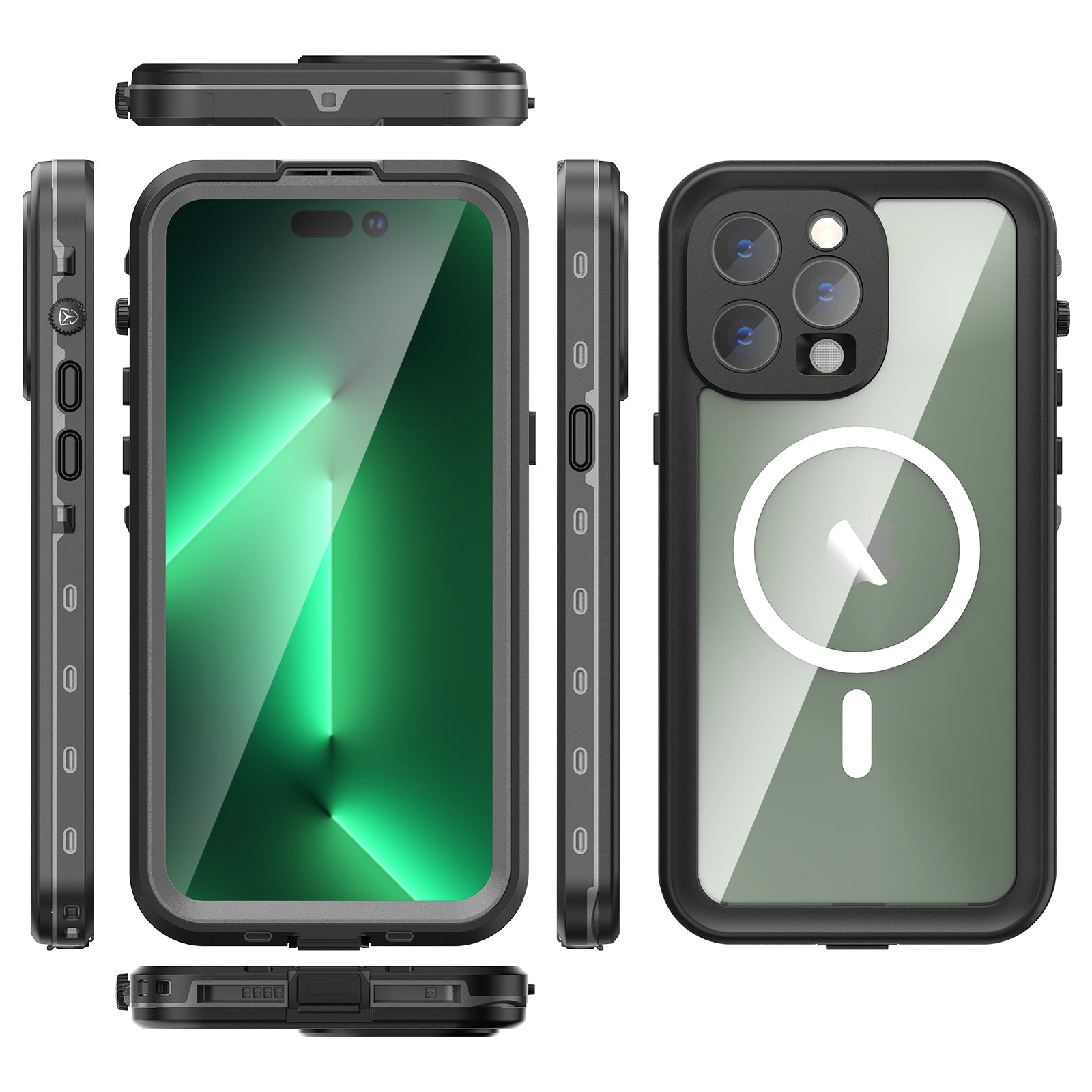 TPU+PC material snowproof, waterproof, dustproof, and shockproof phone case(iPhone 14/14 Plus/14 Pro/14 Pro Max)
