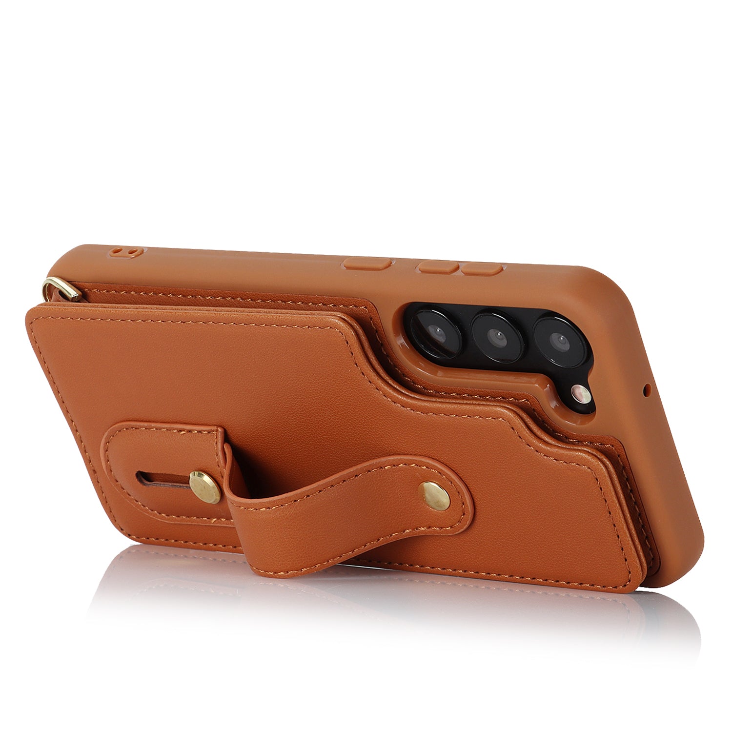 TPU + PU Protective Case with Lanyard for Samsung Galaxy S23 Plus