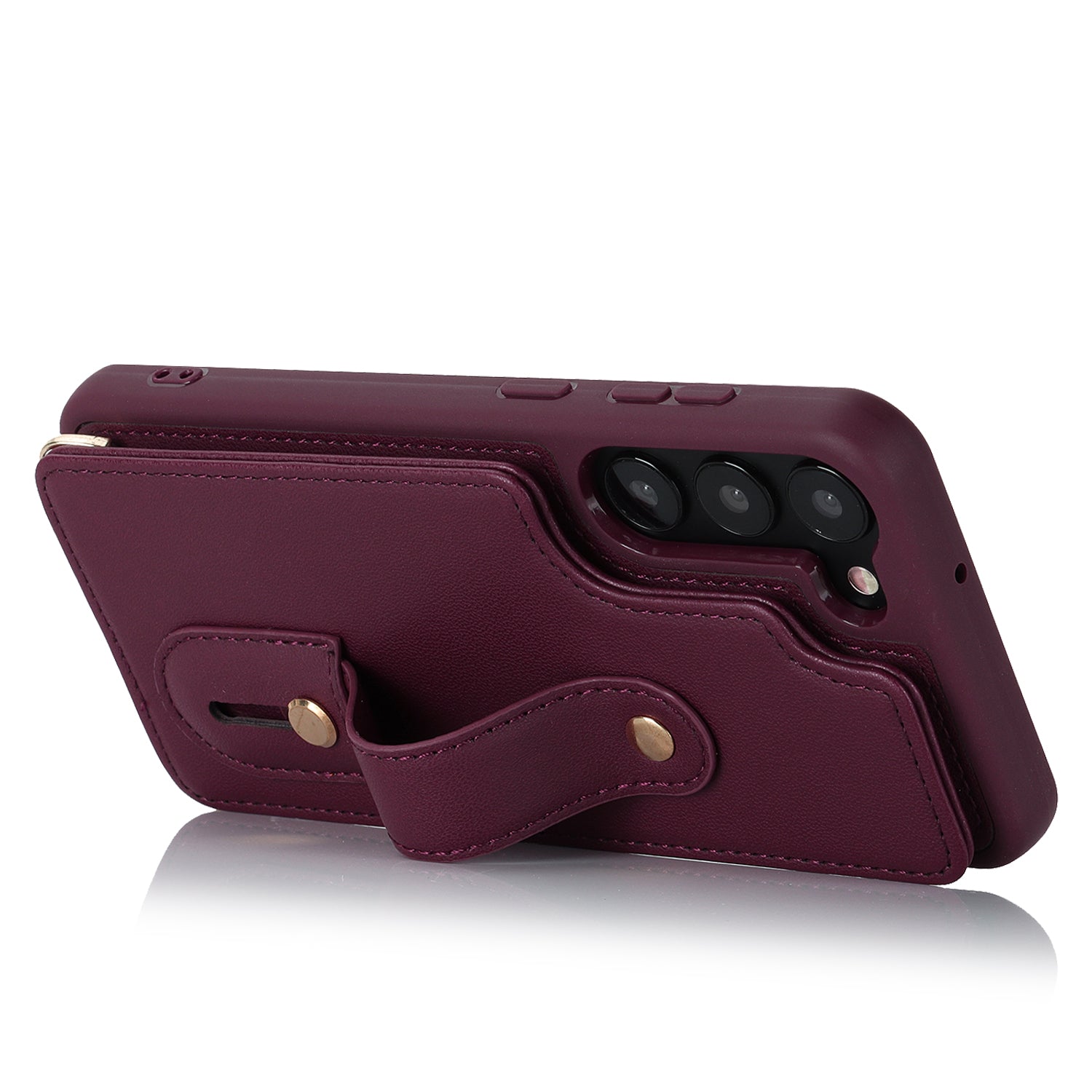 TPU + PU Protective Case with Lanyard for Samsung Galaxy S23 Plus