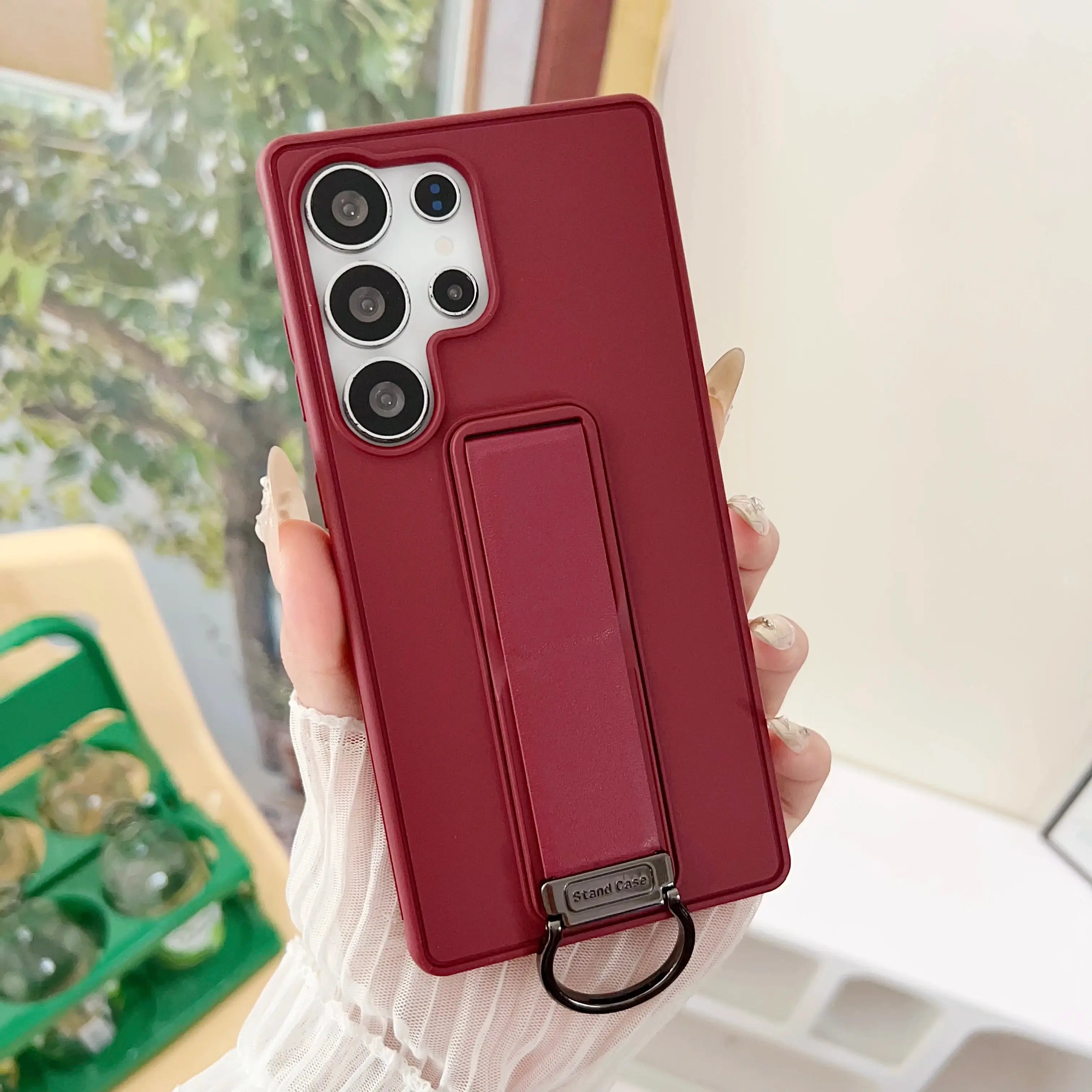 Samsung Galaxy S22, S23, S24 or S25 Ultra Magnetic TPU+PC Protective Case with Expandable Stand