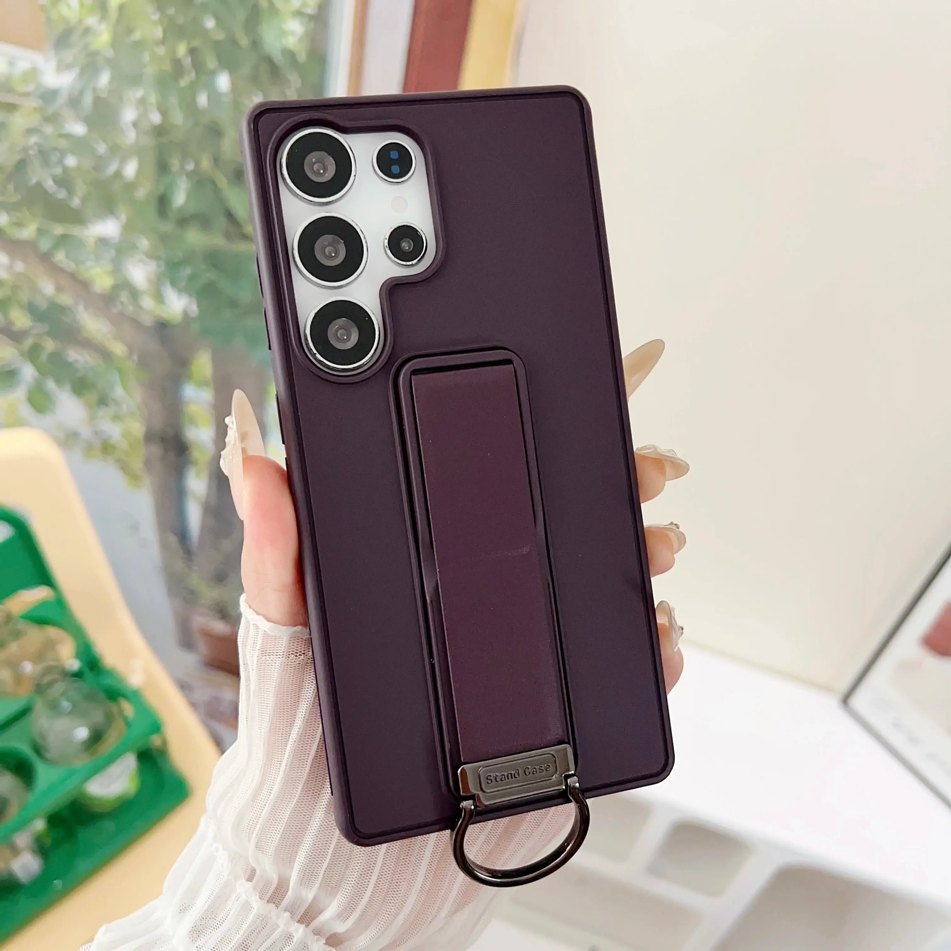 Samsung Galaxy S22, S23, S24 or S25 Ultra Magnetic TPU+PC Protective Case with Expandable Stand