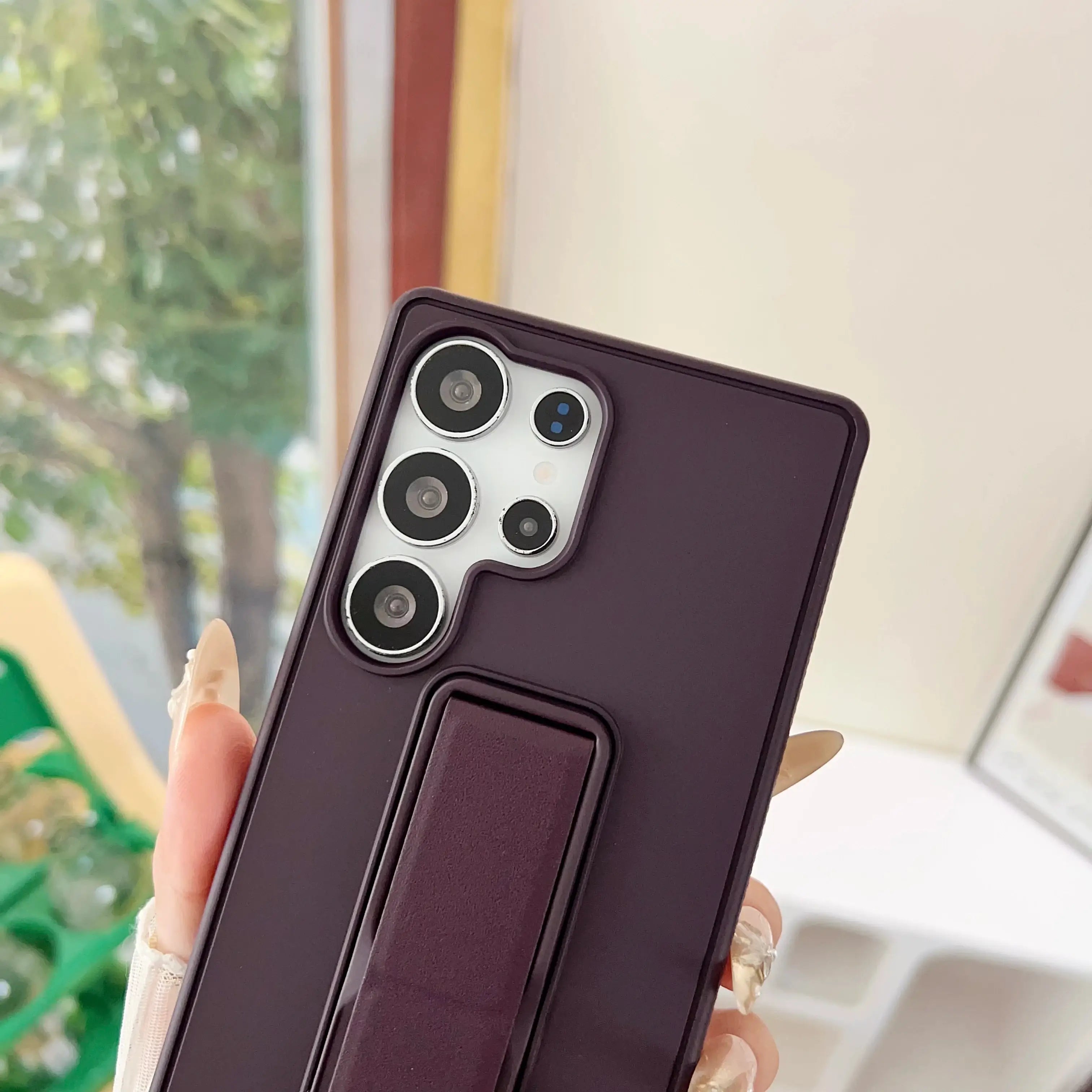 Samsung Galaxy S22, S23, S24 or S25 Ultra Magnetic TPU+PC Protective Case with Expandable Stand