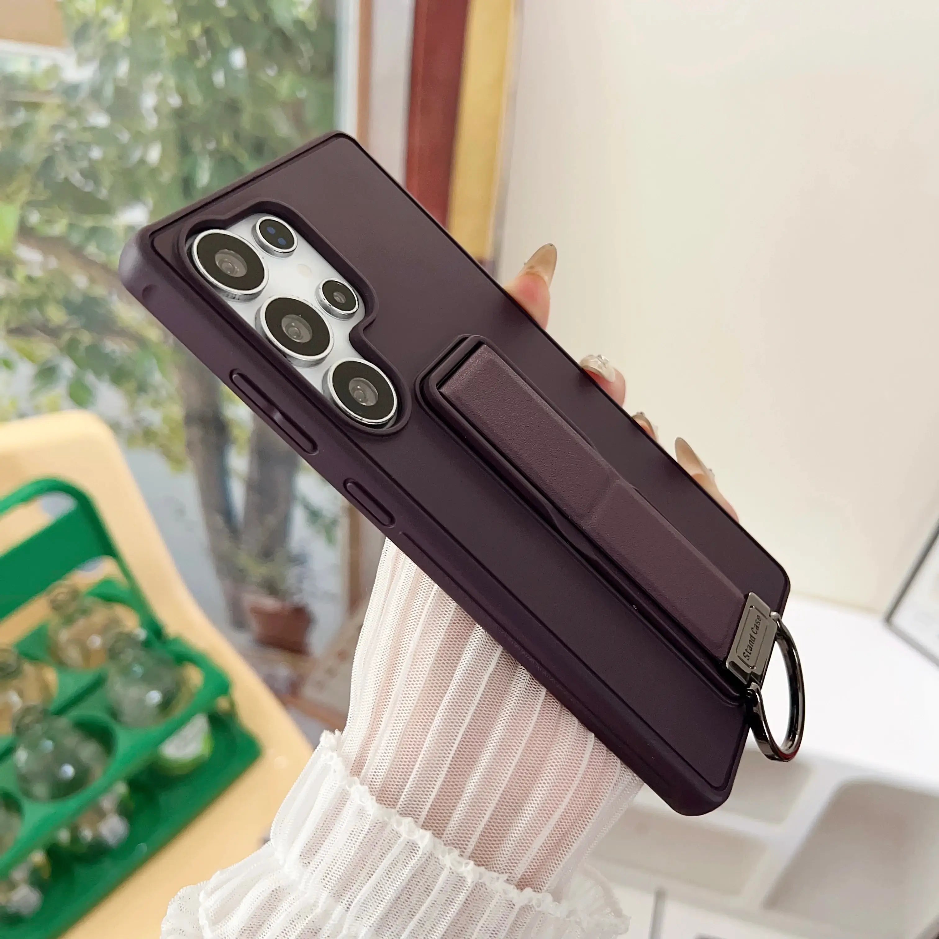 Samsung Galaxy S22, S23, S24 or S25 Ultra Magnetic TPU+PC Protective Case with Expandable Stand