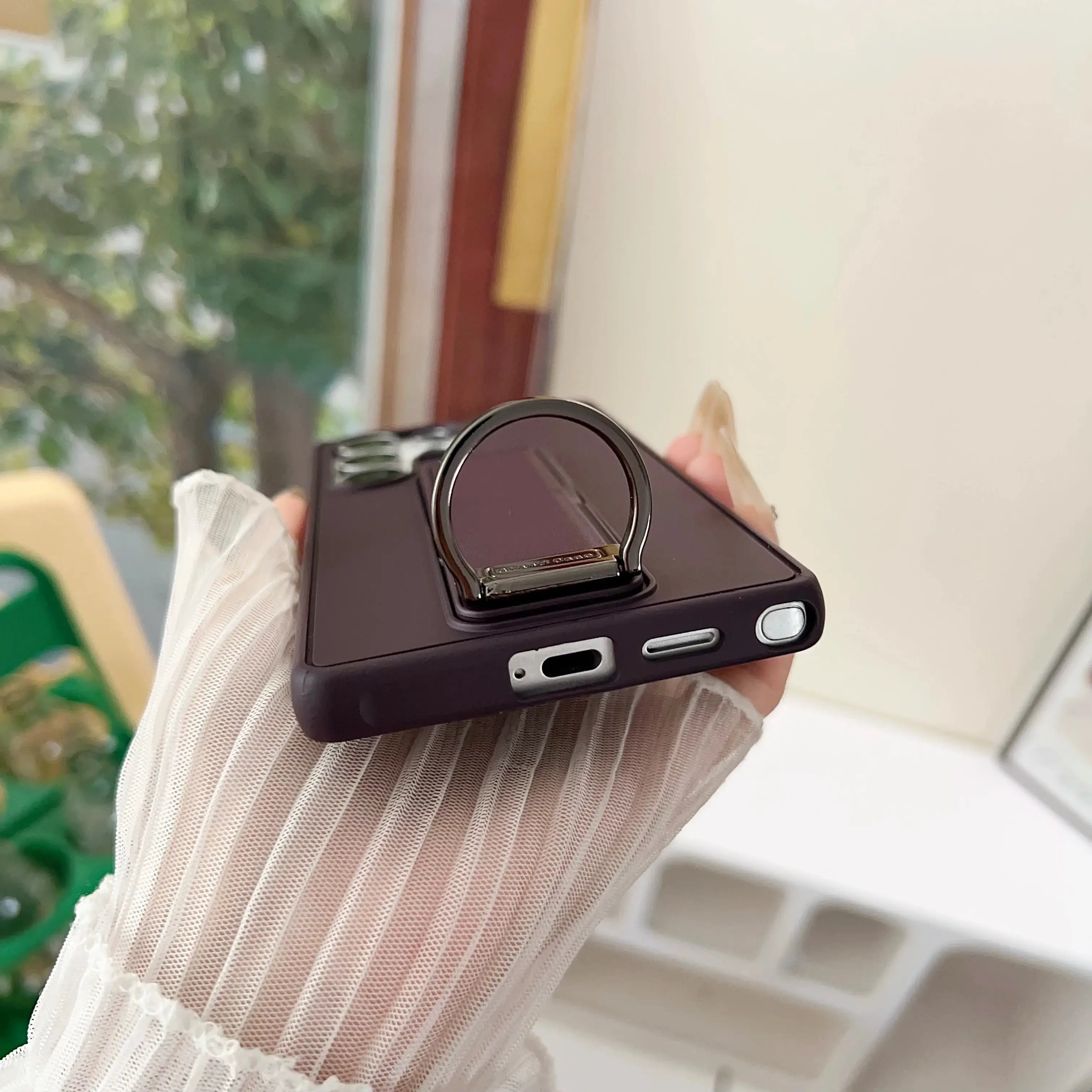 Samsung Galaxy S22, S23, S24 or S25 Ultra Magnetic TPU+PC Protective Case with Expandable Stand