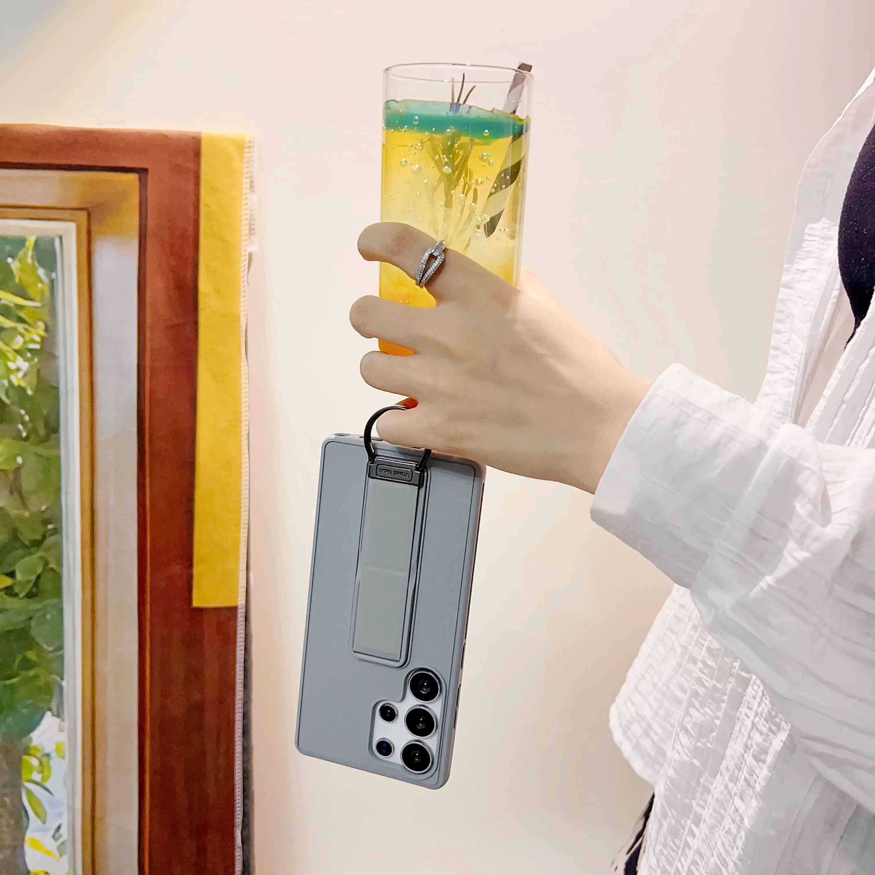 Samsung Galaxy S22, S23, S24 or S25 Ultra Magnetic TPU+PC Protective Case with Expandable Stand