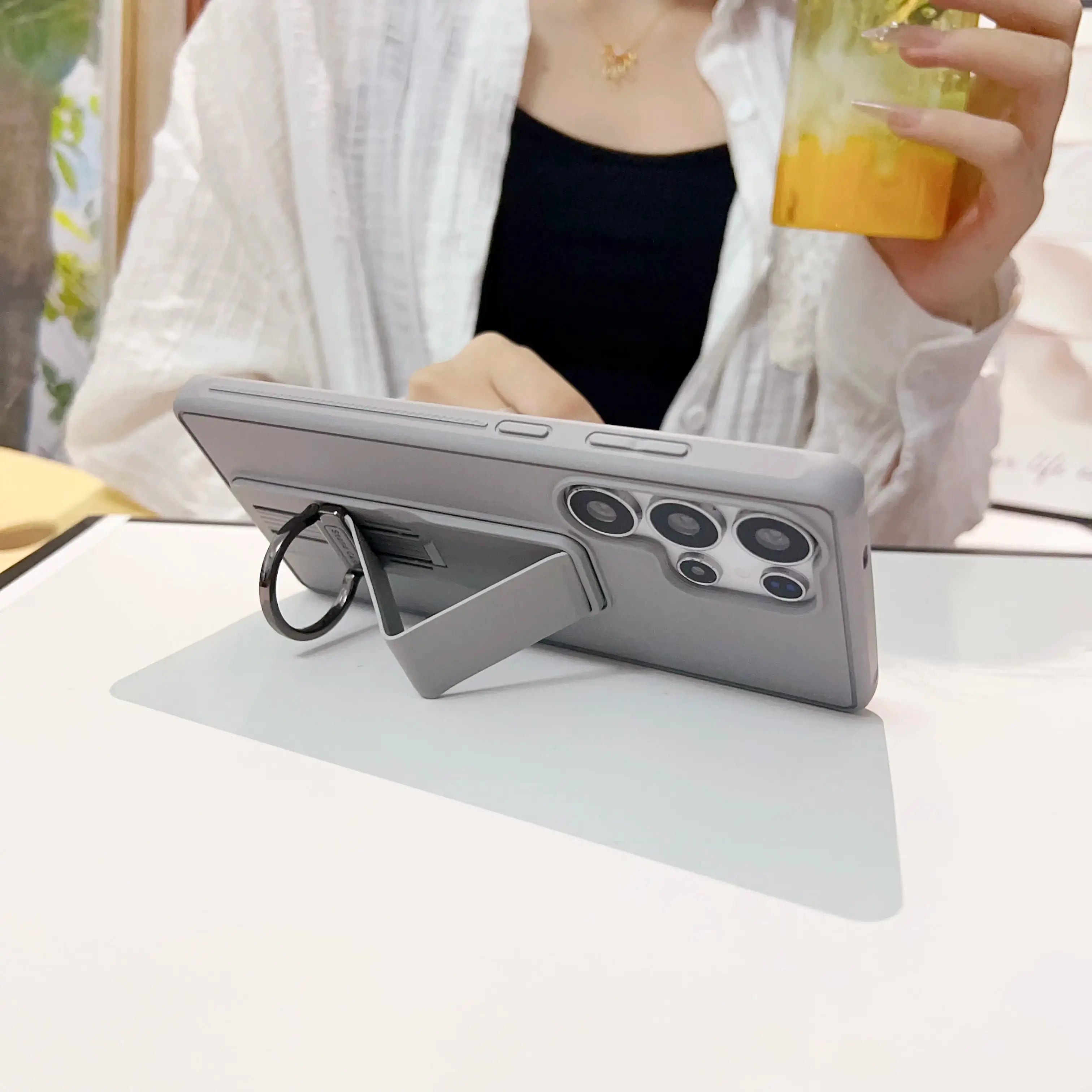 Samsung Galaxy S22, S23, S24 or S25 Ultra Magnetic TPU+PC Protective Case with Expandable Stand