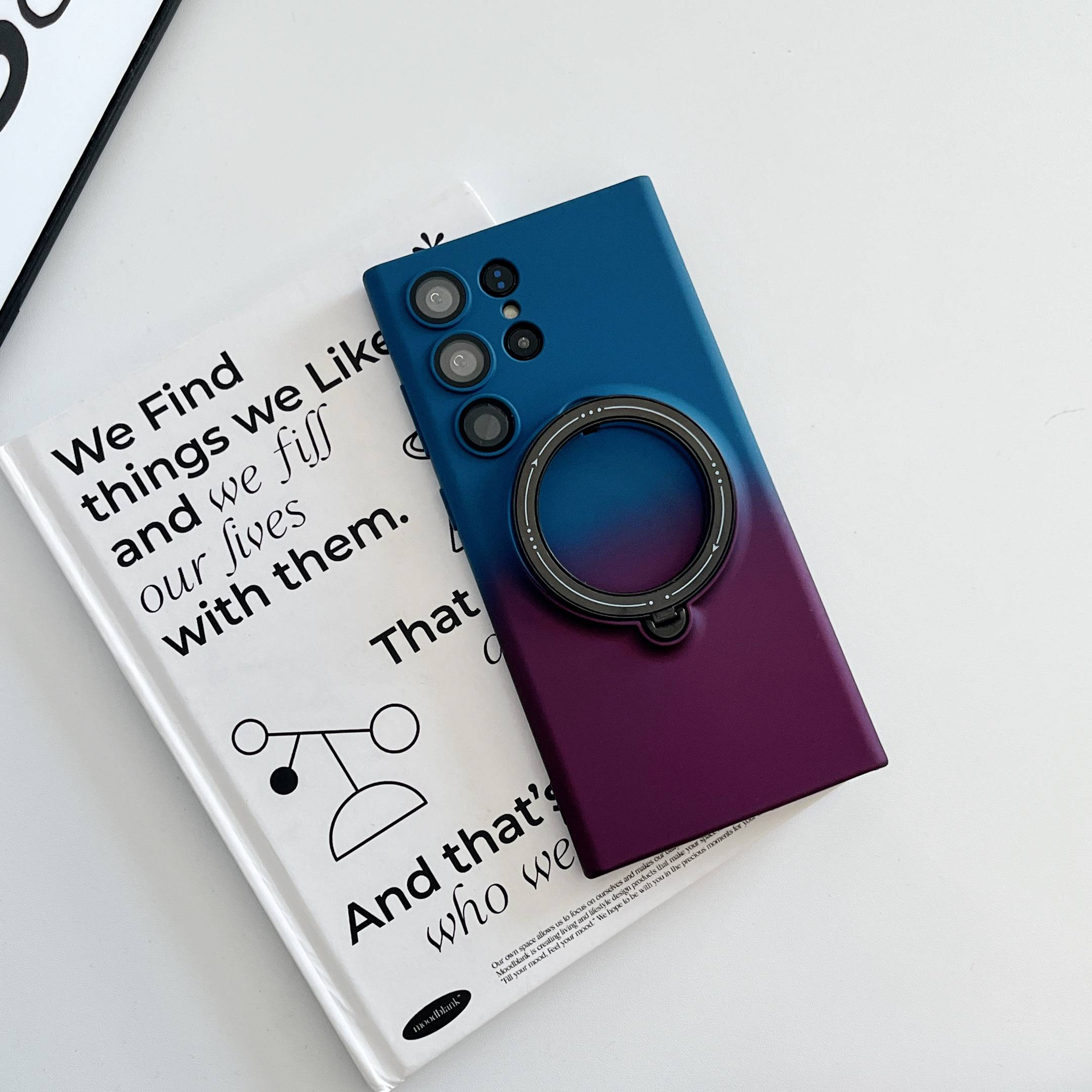 Magnetic TPU+PC Protective Case with 360° Rotating Stand (Samsung Galaxy S23 Ultra)