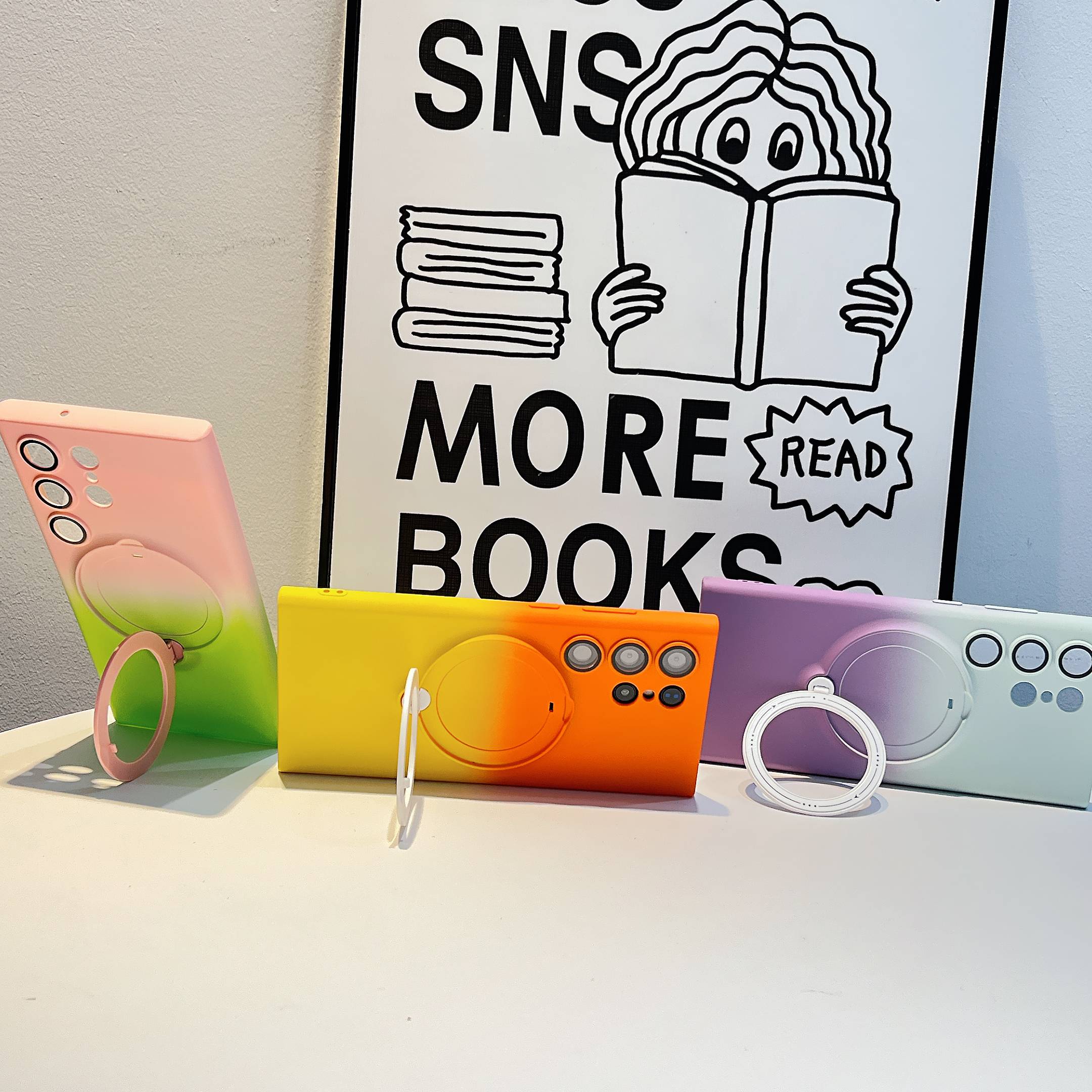 Magnetic TPU+PC Protective Case with 360° Rotating Stand (Samsung Galaxy S23 Ultra)