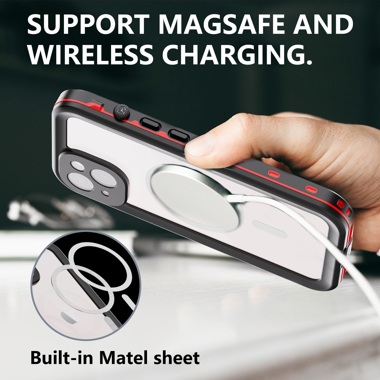 TPU+PC material snowproof, waterproof, dustproof, and shockproof phone case(iPhone 14/14 Plus/14 Pro/14 Pro Max)