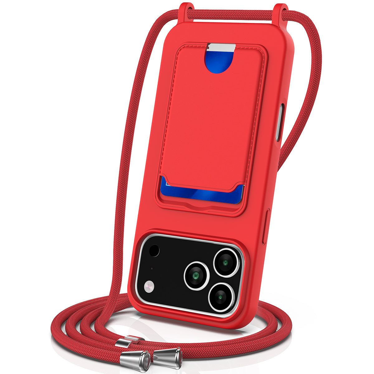 Silicone lanyard case