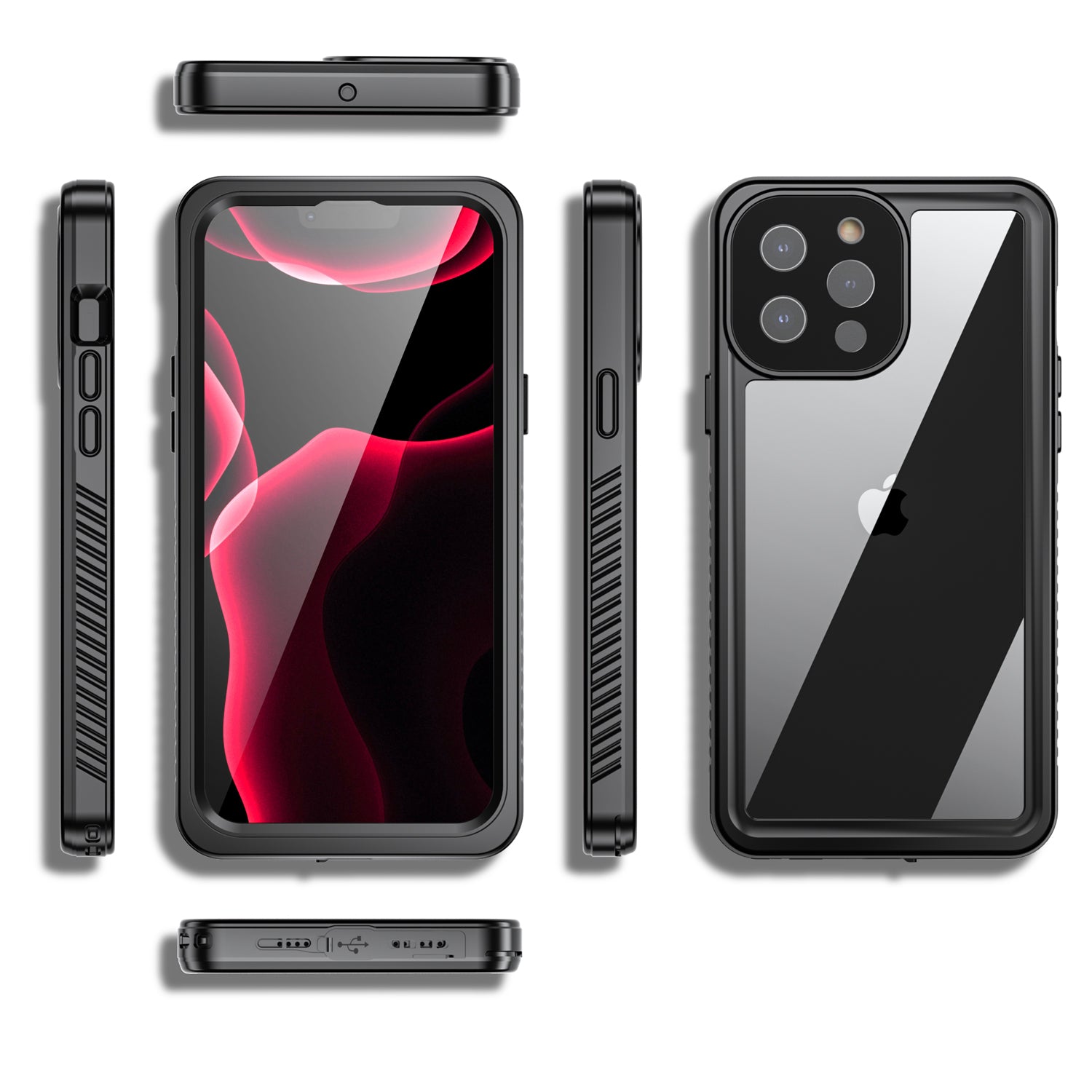 TPU+PET+PC material snowproof, waterproof, dustproof, and shockproof phone case(iPhone 13/13 mini/13 Pro/13 Pro Max)