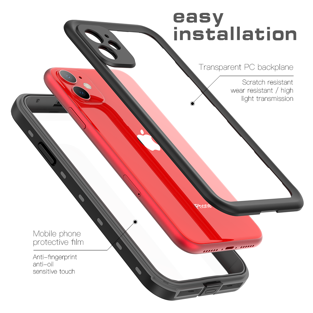 TPU+PC material snowproof, waterproof, dustproof, and shockproof phone case(iPhone 11/11 Pro/11 Pro Max)