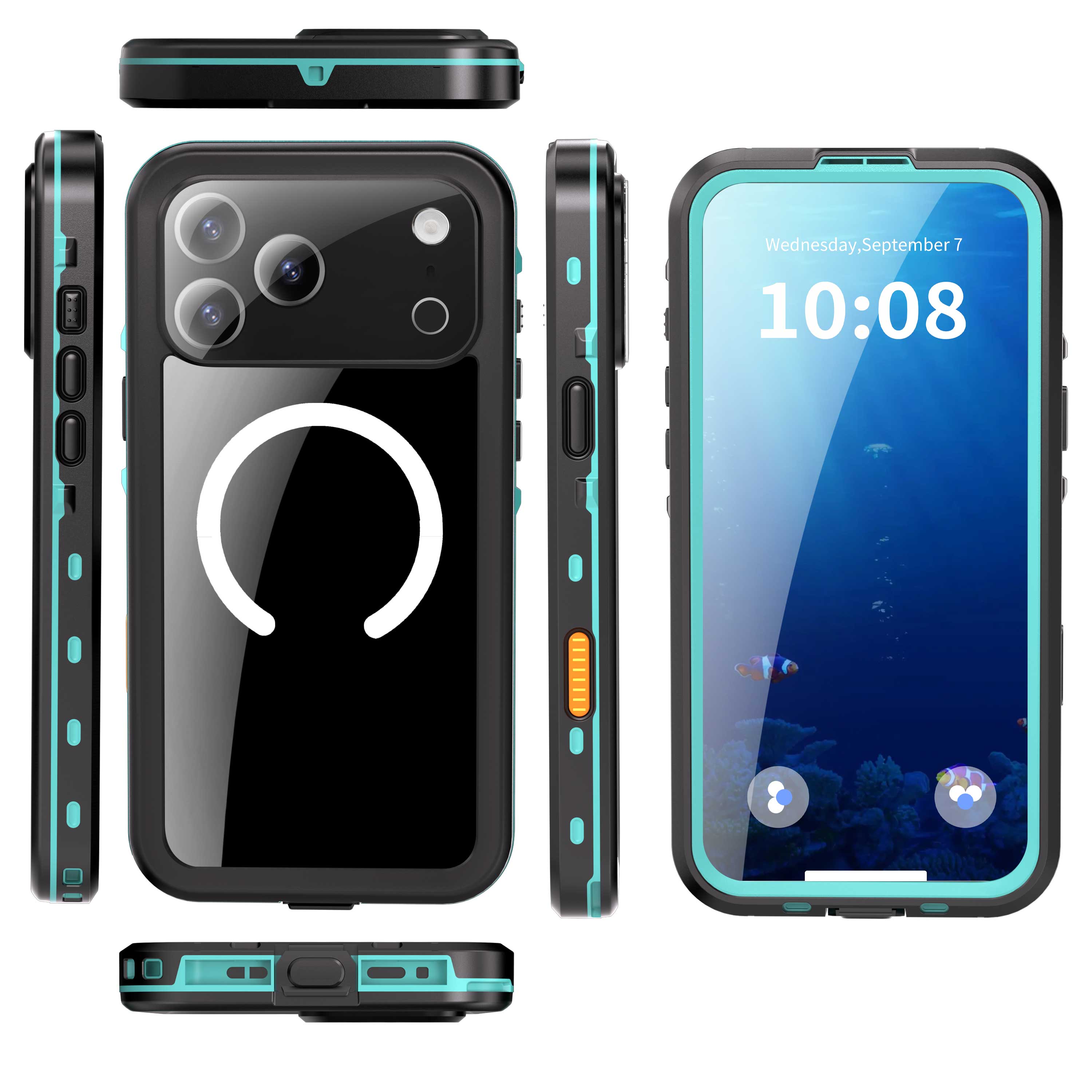 TPU+PC material snowproof, waterproof, dustproof, and shockproof phone case(iPhone 17/17 Plus/17 Pro/17 Pro Max)