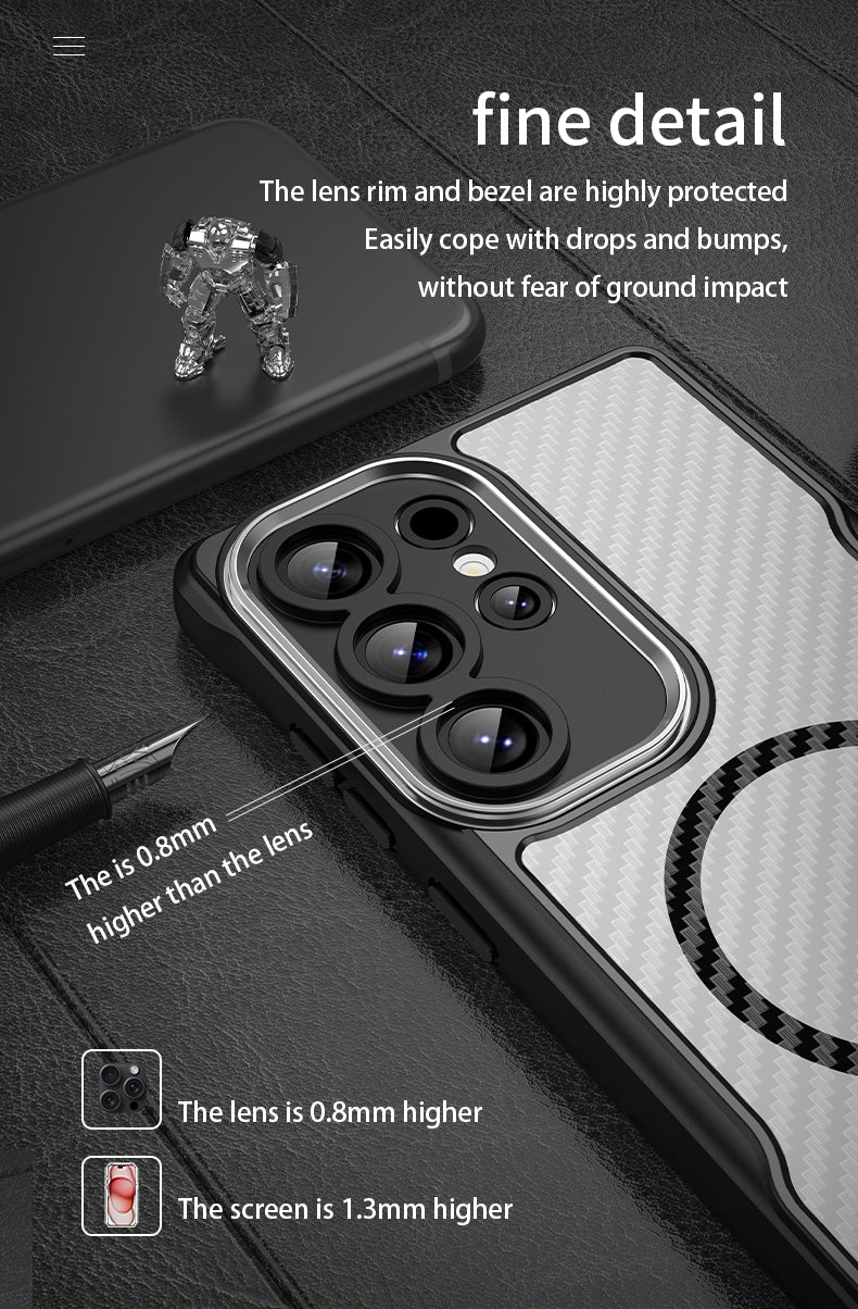 Premium TPU + PC + Acrylic Protective Case for Samsung Galaxy S25 Ultra