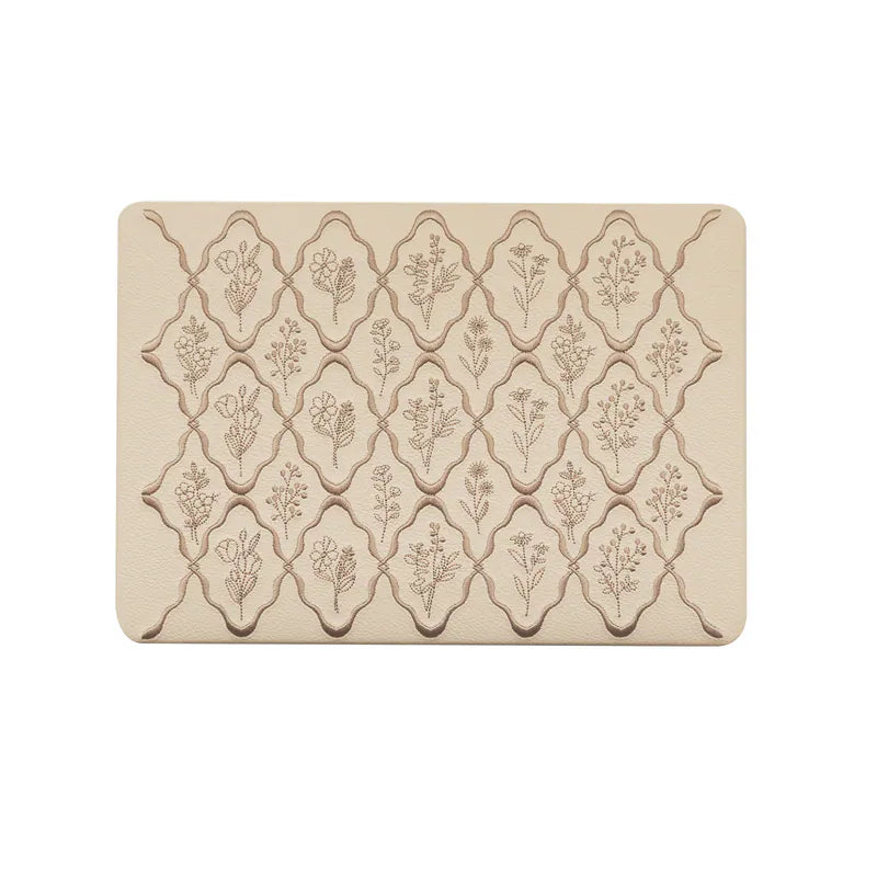 MacBook Case Embossed Flora Light Brown