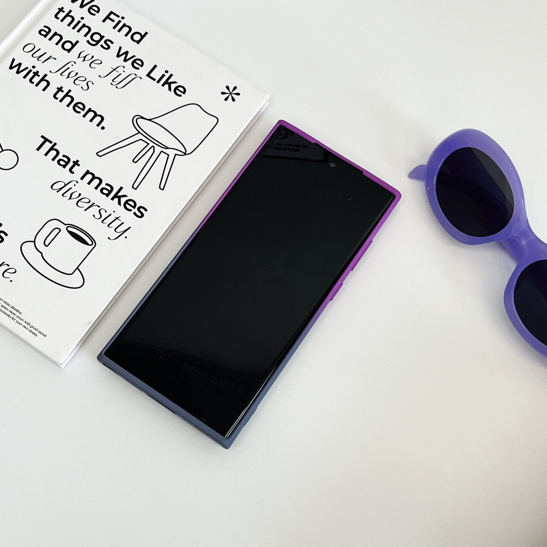 Magnetic TPU+PC Protective Case with 360° Rotating Stand (Samsung Galaxy S23 Ultra）