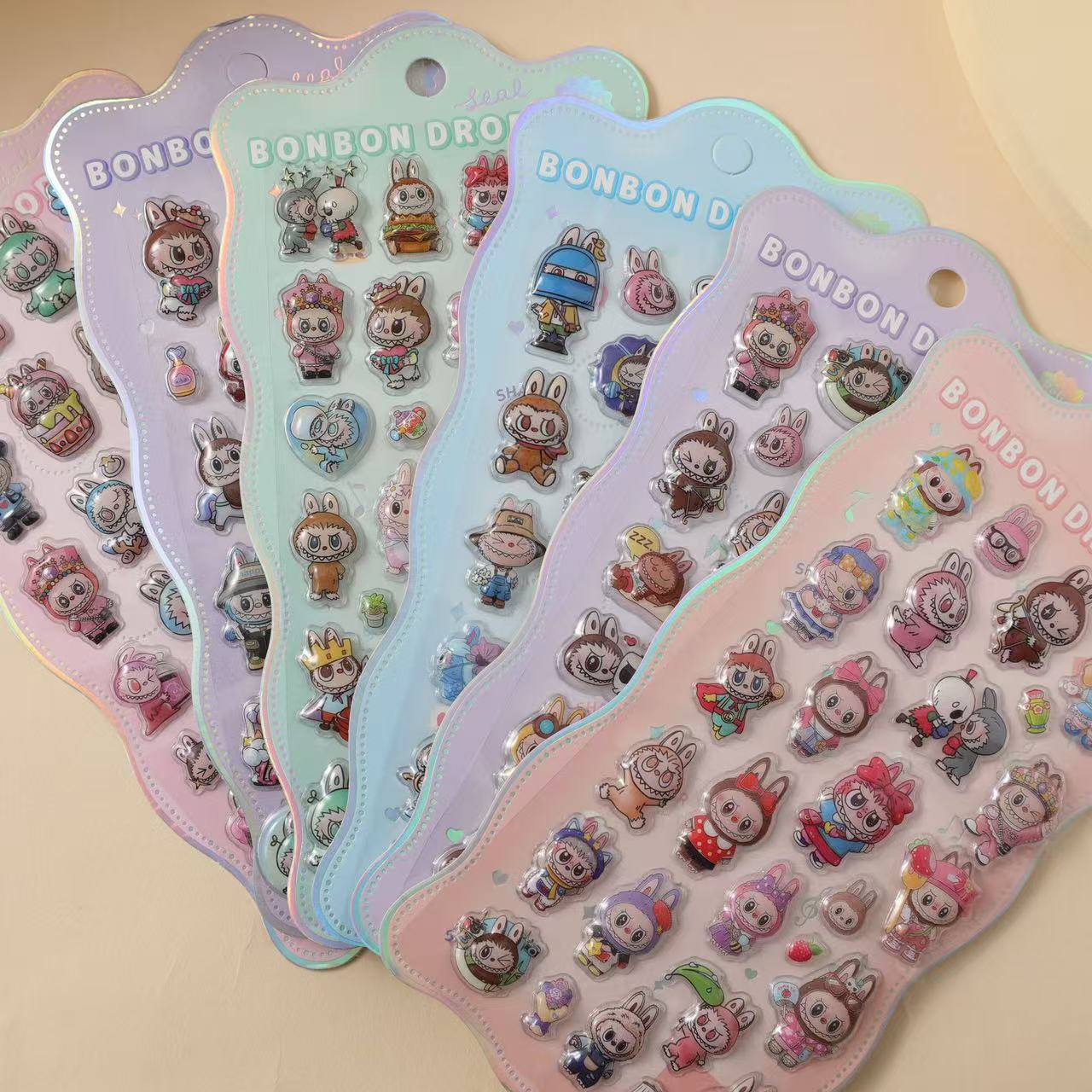 3D Embossed Cartoon Crystal Sticker Phone Case Decorations