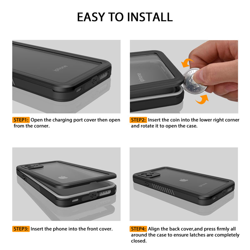 TPU+PET+PC material snowproof, waterproof, dustproof, and shockproof phone case(iPhone 11/11 Pro/11 Pro Max)